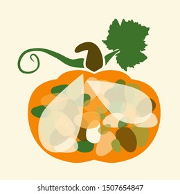 collection of drawn pumpkins vector graphics