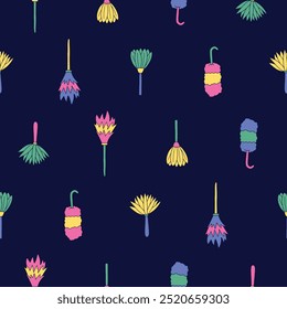 Collection of Duster Vector Seamless Pattern illustration Design