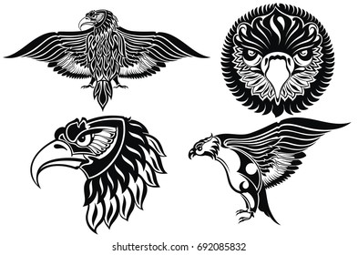 Collection of eagle symbols