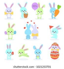 Collection of Easter bunny and egg