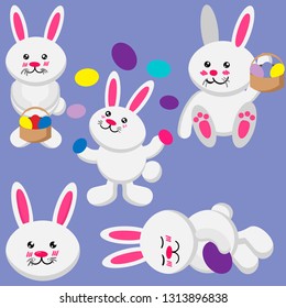 Collection of Easter bunny and egg