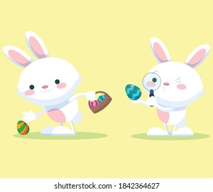 Collection of Easter bunny and egg