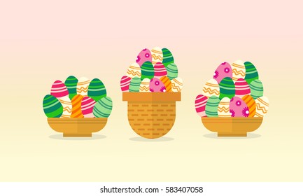 Collection of easter egg style backgrounds