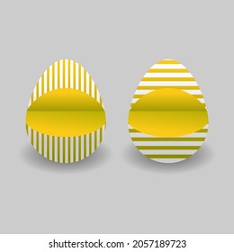 A collection of Easter eggs.Big collection of eggs with different textures.Vector flat illustration.