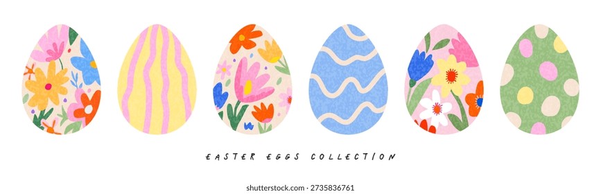 Colección huevos Pascua sobre
