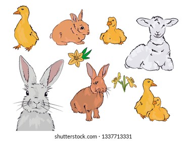Collection of Easter graphics.
