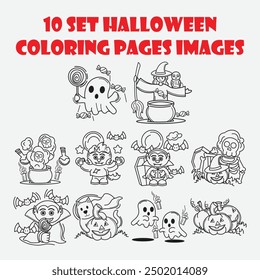 Colección fácil de Halloween Bat para colorear para los niños