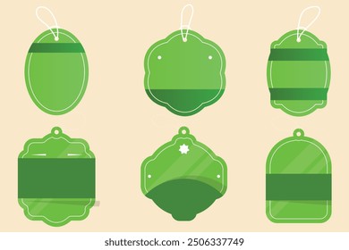 Collection with Eco tags and labels and stickers. Vector illustration, New Label collection set. Sale tags. Discount Green ribbons, banners and icons. Shopping Tags. Sale icons, Green Tags And Ribbon.