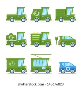 Collection of ecological vehicles.