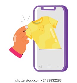 Kollektion von E-Commerce Flat Stickers 


