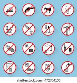 Collection of editable characters prescription.Vector illustration. Signs of alerts.