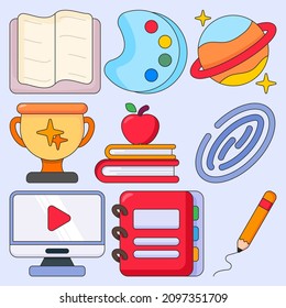 Collection of education illustration great use for school