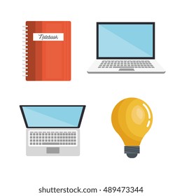 collection education online isolated flat