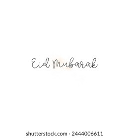 A collection of Eid al-Fitr greetings in the form of simple, aesthetic illustrations and containing several icons. You can see the writing entitled Eid Mubarak which is very beautiful and charming