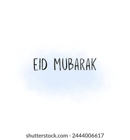 A collection of Eid al-Fitr greetings in the form of simple, aesthetic illustrations and containing several icons. You can see the writing entitled Eid Mubarak which is very beautiful and charming