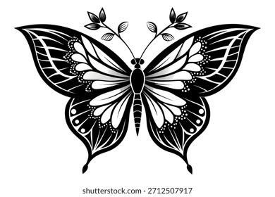 Colección de elegantes Vectores de mariposa con diferentes patrones de alas
