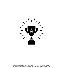 A collection of elegant trophy icons, symbolizing success and recognition, ideal for award apps, gaming achievements, sports branding, and competitions