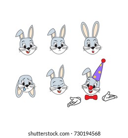 A collection of emojis in vector format