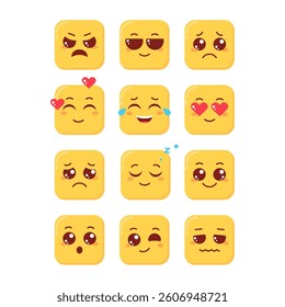 A collection of emoticons with various expressions