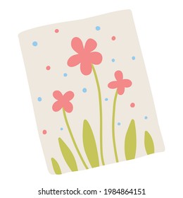Collection envelope with mail, postmark and postcard vector flat, cartoon illustration. Various craft paper letters, stationery, sealing wax and handmade card isolated on white.