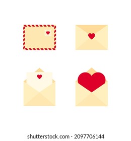 Collection with envelopes for Valentine's day.