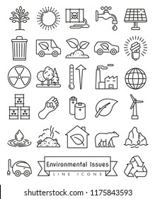 Collection of Environment and Climate related vector icons