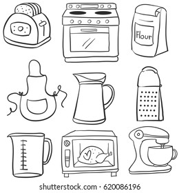 Collection equipment kitchen doodles