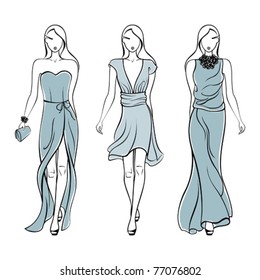 Sketch Drawing Fashion Images, Stock Photos & Vectors | Shutterstock