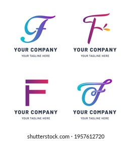 Collection of F Logo Template