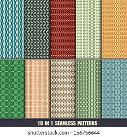 collection of fabric seamless patterns for making wallpapers