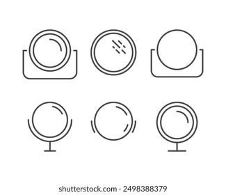 Collection of face mirror graphic icon