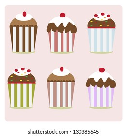 A collection of fair drinks and sweets.
