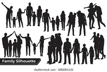 Collection of Family Members silhouettes