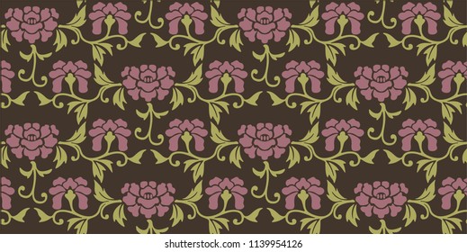 Collection of fans seamless pattern vector. Illustration with asian traditional accessories, hand drawn background. Decorative wallpaper, good for printing.