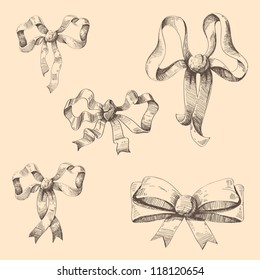 Collection of festive bows