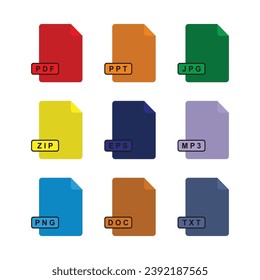 Collection of file formats. Contains PDF, PPT, JPG and many more.