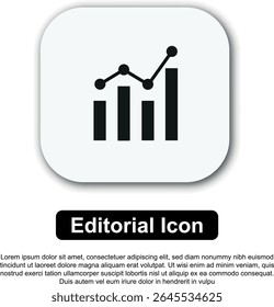 Uma coleção de ícones editoriais com temas financeiros que apresentam gráficos de crescimento, símbolos monetários e visuais de investimento em preto e laranja