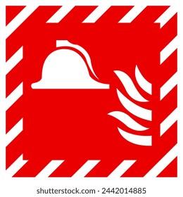 Collection Of Fire Fighting Equipment Symbol Sign, Vector Illustration, Isolate On White Background Label. EPS10