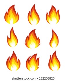 Collection of fire icons