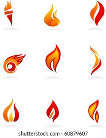 Collection of fire icons