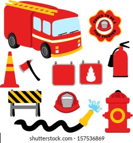 Collection of Firefighter / Fireman Symbols