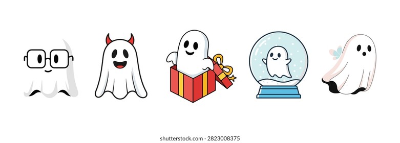 A collection five cute