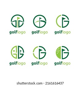 Kollektion von Logo-Design-Vorlage für das Logo des Flaggenplatzes