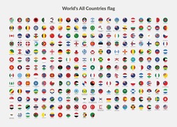 The Collection Of Flag Icons For All Countries In The World