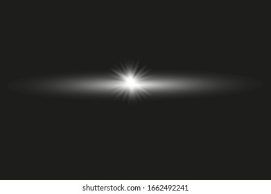 Collection of flashes, lights and sparks. Optical flash. Abstract lights isolated on transparent background. Golden flashes and highlights. Vector illustration eps 10.