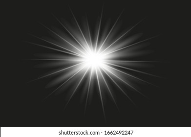 Collection of flashes, lights and sparks. Optical flash. Abstract lights isolated on transparent background. Golden flashes and highlights. Vector illustration eps 10.