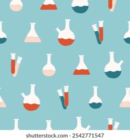 Collection of Flask Vector Seamless Pattern illustration Design