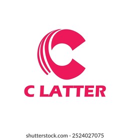 Collection of flat design c logos