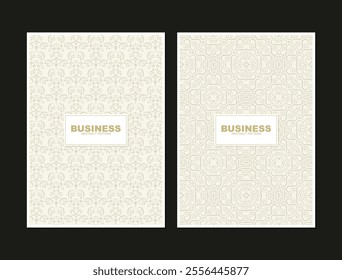 Collection flat geometric pattern cover set