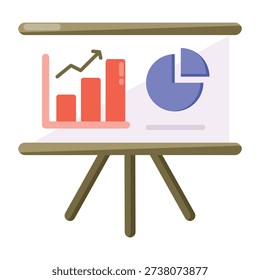 Collection of Flat Style Office Icons 

